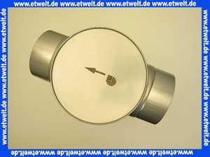 Edelstahl-Abgasschalldämpfer DN 150 Schalldämpfer in T-Form mit abnehmbarer Bodenplatte