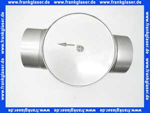 Edelstahl-Abgasschalldämpfer Schalldämpfer DN 130 in T-Form mit abnehmbarer Bodenplatte