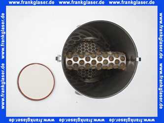 Edelstahl-Abgasschalldämpfer Schalldämpfer DN 130 in T-Form mit abnehmbarer Bodenplatte