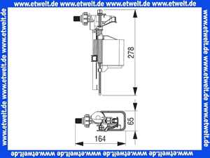 628458 Schwab Universal Füllventil Schwimmerventil für UP-/AP- Spülkasten