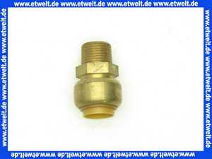 Tectite Steckfitting Kupfer Übergangsnippel 15mm x 3/8 Zoll AG