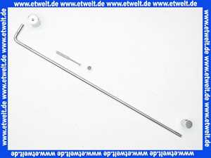 Stabilisator für Echtglas Duschabtrennung mit 8 mm Glasstärke zur Versteifung des Festteils Glas/Wand