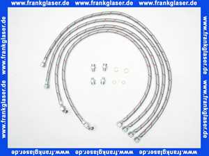 Universal Ölbrennerschlauch-Set für Heizöl inkl. Anschlussnippel und Dichtringen zur Verbindung mit Ölbrenner