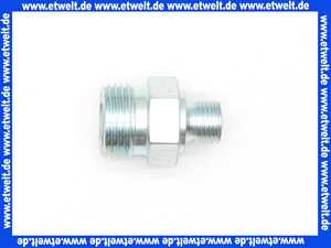 Doppeleinschraubnippel R 1/8 zyl. x R 3/8 zyl. mit Innenkonus