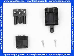 Stecker 3-polig / schwarz 250 V/16 A System Wieland *BG*