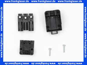 Kupplung 3-polig / schwarz 250V, 16A System Wieland *BG*