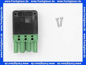 Stecker 4-polig grün/schwarz, 250/400V, 16A System Wieland *BG*