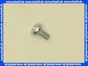 Linsenschraube mit Kreuzschlitz M4x8 H DIN 7985 Stahl 4.8 verzinkt blau passiviert