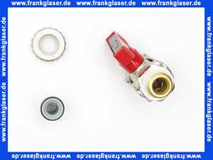 KFE-Kugelhahn 1/2 PN 16 Durchgang mit Schlauchverschraubung