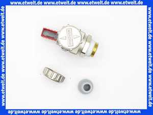 KFE-Kugelhahn 1/2 PN 16 Eckform mit Schlauchverschraubung