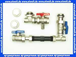 Anschlußgarnitur für Fußbodenverteiler mit WMZ V 3/4 vertikal