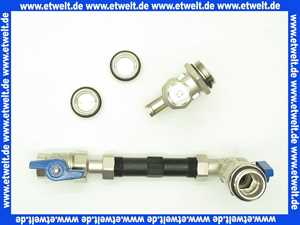 Anschlußgarnitur für Fußbodenverteiler mit WMZ V 3/4 vertikal