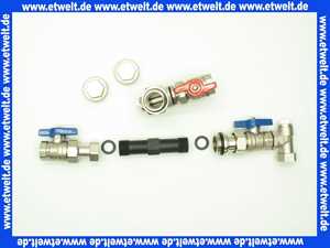 Anschlußgarnitur für Fußbodenverteiler mit WMZ V 3/4 vertikal