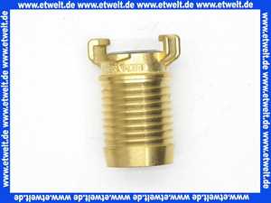 GEKA plus Schlauchstück 1 1/2 Zoll 38mm Schlauchstutzen Messing