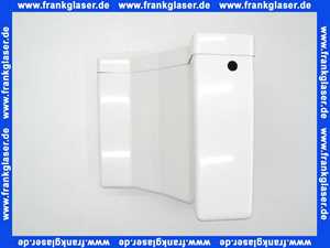 Eck- WC Spülkasten 1-Mengen Start/Stop Funktion mit Spülrohr komplett in der Farbe weiss