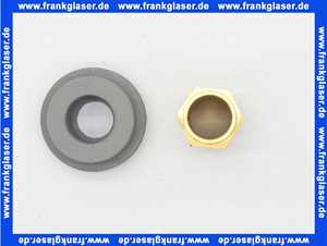 Urinal-Zulauf-Garnitur messing, 1/2 mit Lippendichtung, grau