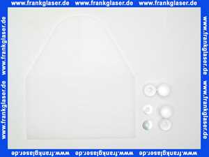 WC-Schallschutzset RG 70/4 mm mit Abdeckkappen weiß