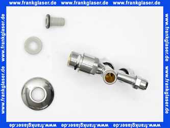 Kombi-Eckventil mit Rohrbelüfter chrom-poliert,selbstdichtend, 1/2 Zoll x10mm