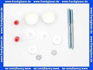 Urinal- & Waschtischbefestigung XL mit Abdeckkappe White M10x140 mm