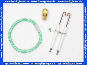 Wartungsset Wartungssatz für Buderus Heizkessel G115 mit Öl Blaubrenner BE 1.0 oder 1.1 21 KW (Keramikbrennerrohr) für die jährliche Wartung komplett mit Zündelektroden, Brennerrohrdichtung und Öldüse