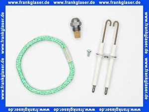 Wartungsset Wartungssatz für Buderus Heizkessel G115 mit Öl Blaubrenner BE 2.0 oder 2.1 34 KW (Keramikbrennerrohr) für die jährliche Wartung komplett mit Zündelektroden, Brennerrohrdichtung und Öldüse