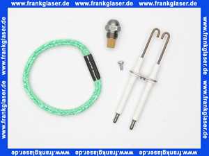Wartungsset Wartungssatz für Buderus Heizkessel G115 mit Öl Blaubrenner BE 2.0 oder 2.1 34 KW (Stahlbrennerrohr) für die jährliche Wartung komplett mit Zündelektroden, Brennerrohrdichtung und Öldüse
