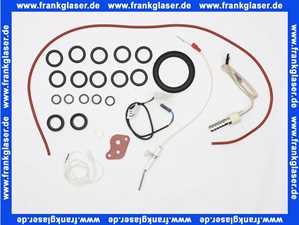 Wartungsset Wartungssatz für Buderus GB122 11-24 KW für die jährliche Wartung komplett mit Glühzünder, Ionisationselektrode und Dichtungen für den Brenner und Wärmetauscher