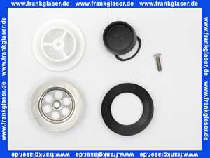 Spülenventil Stopfenventil 1 1/2 Zoll PP weiß mit Schlüsselringstopfen 100849