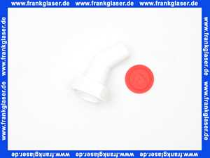 Schlauchanschlussset 45 Grad PP weiß IG 1 Zoll Überwurf 19-22 mm Stutzen  101150