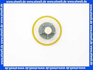 Excenterstopfen MS Universal 11/4 Zoll mit 64mm Durchmesser Abdeckplatte gelb RAL 1004 101525