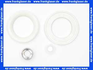 Dichtungsset 4-teilig Ersatzteilset mit Rändelmutter MS verchromt zu Excenter Ablaufgarnitur für Waschtisch oder Bidet Armaturen 103994