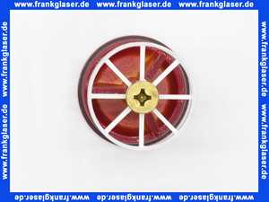 Excenterstopfen MS 1 1/4 Standard 40mm Messing rot RAL3003 108104