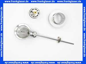 Excentergarnitur 1 1/4 x Dm 63 mm Messing verchromt Metallstopfen