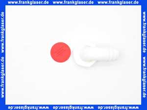 Schlauchanschlussset 90 Grad PP weiß IG 1 Zoll Überwurf 19-22 mm Stutzen 111678