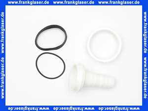 Schlauchanschlussset Gerade PP weiß IG 1 1/2 Zoll Überwurf 19-22 mm Stutzen 111708
