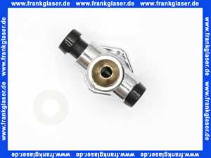 Duschstop 1/2 Kunststoff verchromt zum Anschluss zwischen Brause und Schlauch