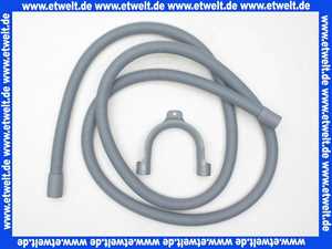 ASW 126429 Waschmaschinenablaufschläuche grau 2,00 Meter