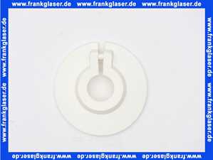 Scharnierrosetten PE weiß 161501