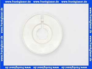 Scharnierrosetten PE weiß 161501