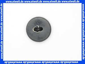 ASW 800112 Stedo® Ventil-Stopfen PVC schwarz 45,5 mm