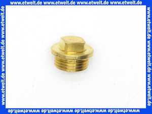 Stopfen Vierkant Messing roh 2 803023