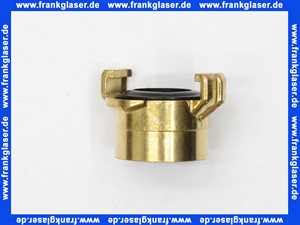 Schlauchkupplung Gewindestück G1 Zoll Innengewinde mit Flachdichtung Messing schwarze NBR Formdichtung Schnellkupplung Klauenkupplung