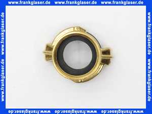 Schlauchkupplung Gewindestück G1 Zoll Innengewinde mit Flachdichtung Messing schwarze NBR Formdichtung Schnellkupplung Klauenkupplung