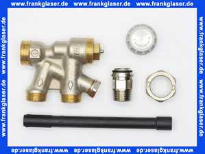 Flamco 4-Wegeventil Lanzenventil 920 M28x1,5, 1/2 - M22, für Zweirohrsysteme C920022