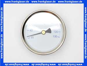 Flamco Thermometer zentrischBlau -Neutral- D=63mm, 20-130 Grad C ME-58071.080