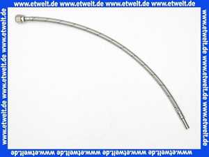 Verbindungsschlauch 1000 mm Quetsche 3/8 Zoll-10 mm Rohrstutzen 10 mm flexibler Anschlußschlauch für Trinkwasser geprüft nach DVGW W270 und W 543 Flexschlauch