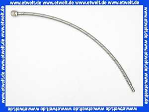 Verbindungsschlauch verdrehsicher 500 mm Quetsche 3/8 Zoll-10 mm Rohrstutzen 10 mm flexibler Anschlußschlauch für Trinkwasser geprüft nach DVGW W270 und W 543 Flexschlauch