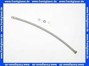 Verbindungsschlauch verdrehsicher 500 mm Überwurf 3/8 Zoll x Quetsch 3/8 Zoll 10 mm flexibler Anschlußschlauch für Trinkwasser geprüft nach DVGW W270 und W 543 Flexschlauch