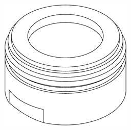 KWC Aquarotter Luftsprudler, M24x1, integrierter Durchflussmengenregler 6 l/min, 2000104691 (1 Stück)