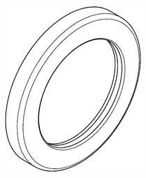 KWC Aquarotter Schubrosette mit O-Ring, verchromt, AQUAMIX, 2000104809